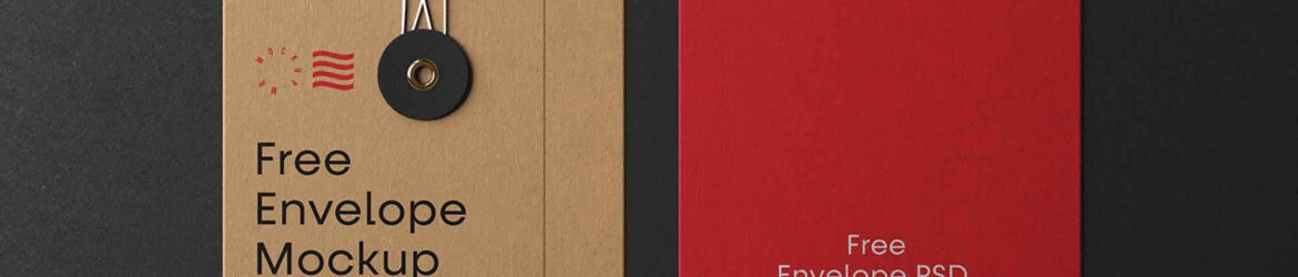 Free Front Envelope With String Mockup (PSD) Free Front Envelope With String Mockup (PSD)