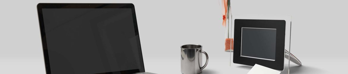 Free Front View Scene Mockup (PSD)