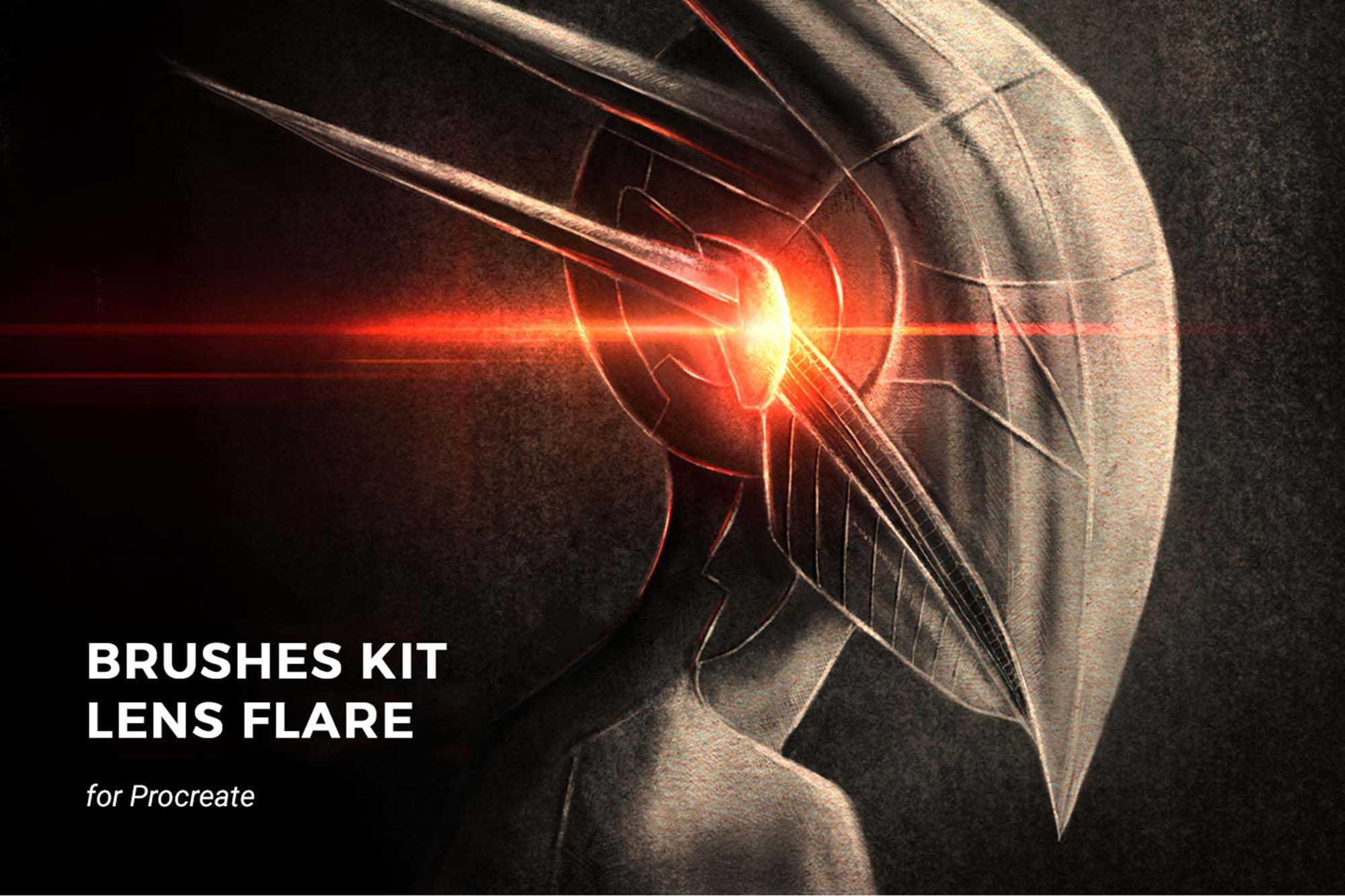 Free Galactic Lens Flare Brushes