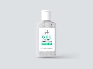 Free Gel Sanitizer Bottle Mockup (PSD)