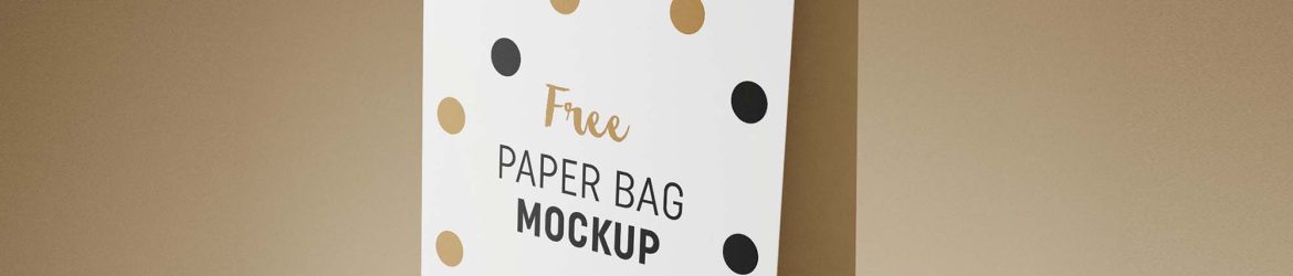 Free Gift Bag Mockup (PSD)