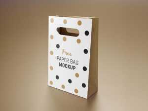 Free Gift Bag Mockup (PSD)