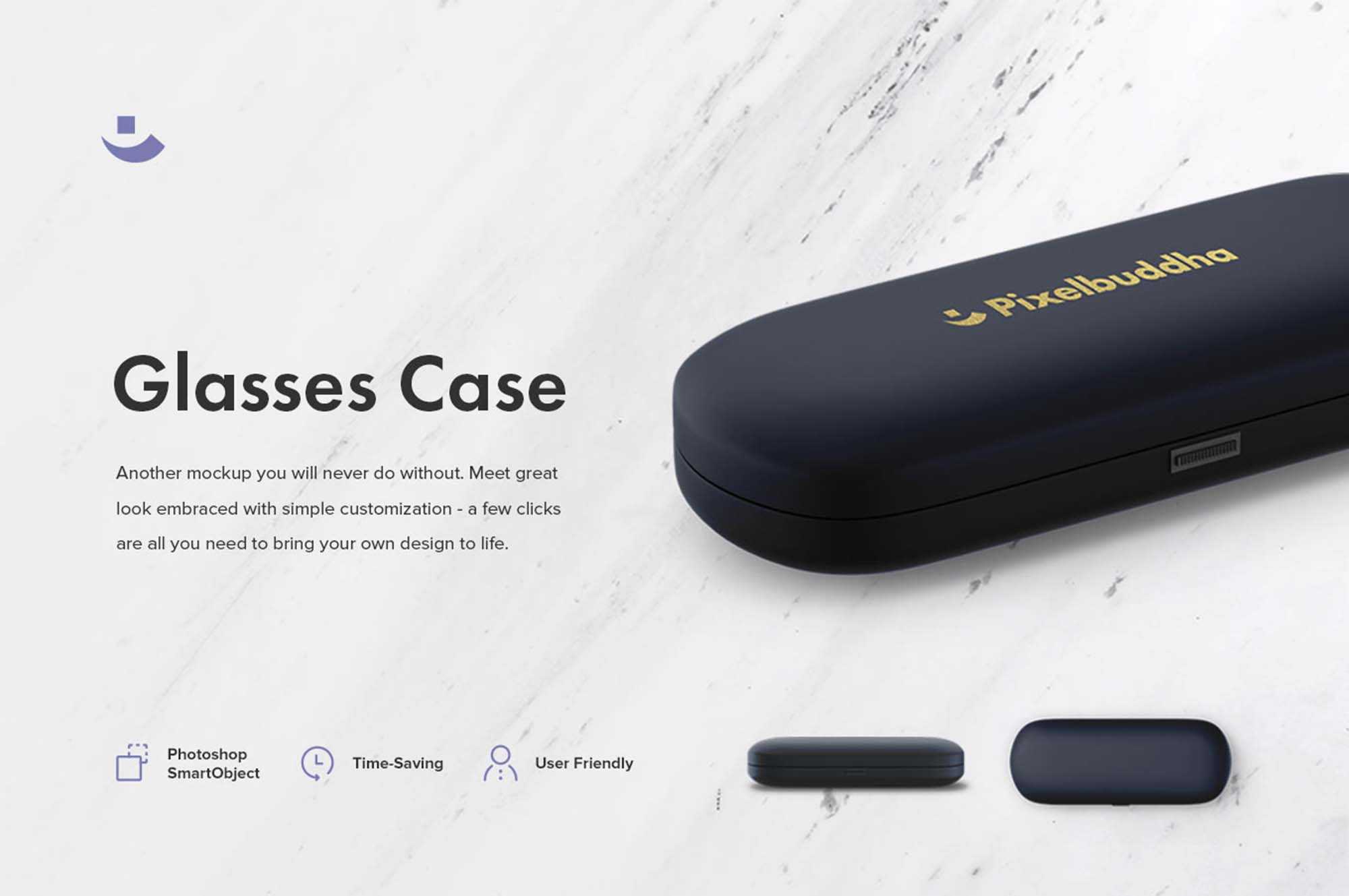 Free Glasses Case Mockup (PSD)