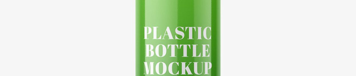 Free glossy bottle with wooden cap mockup