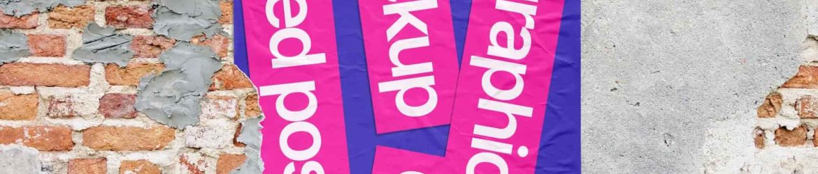 Free Glued Paper Mockup (PSD)