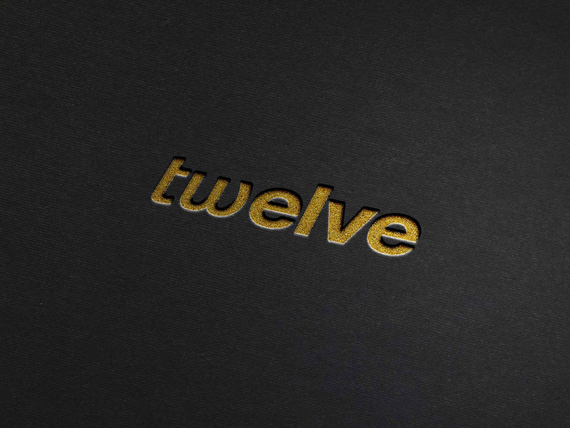 Free Gold on Black Logo Mockup (PSD)