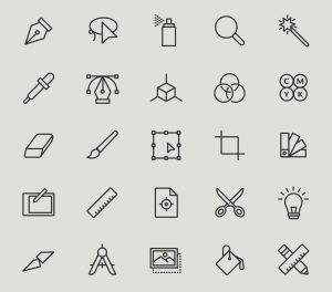 Free Graphic Design Icons (AI)