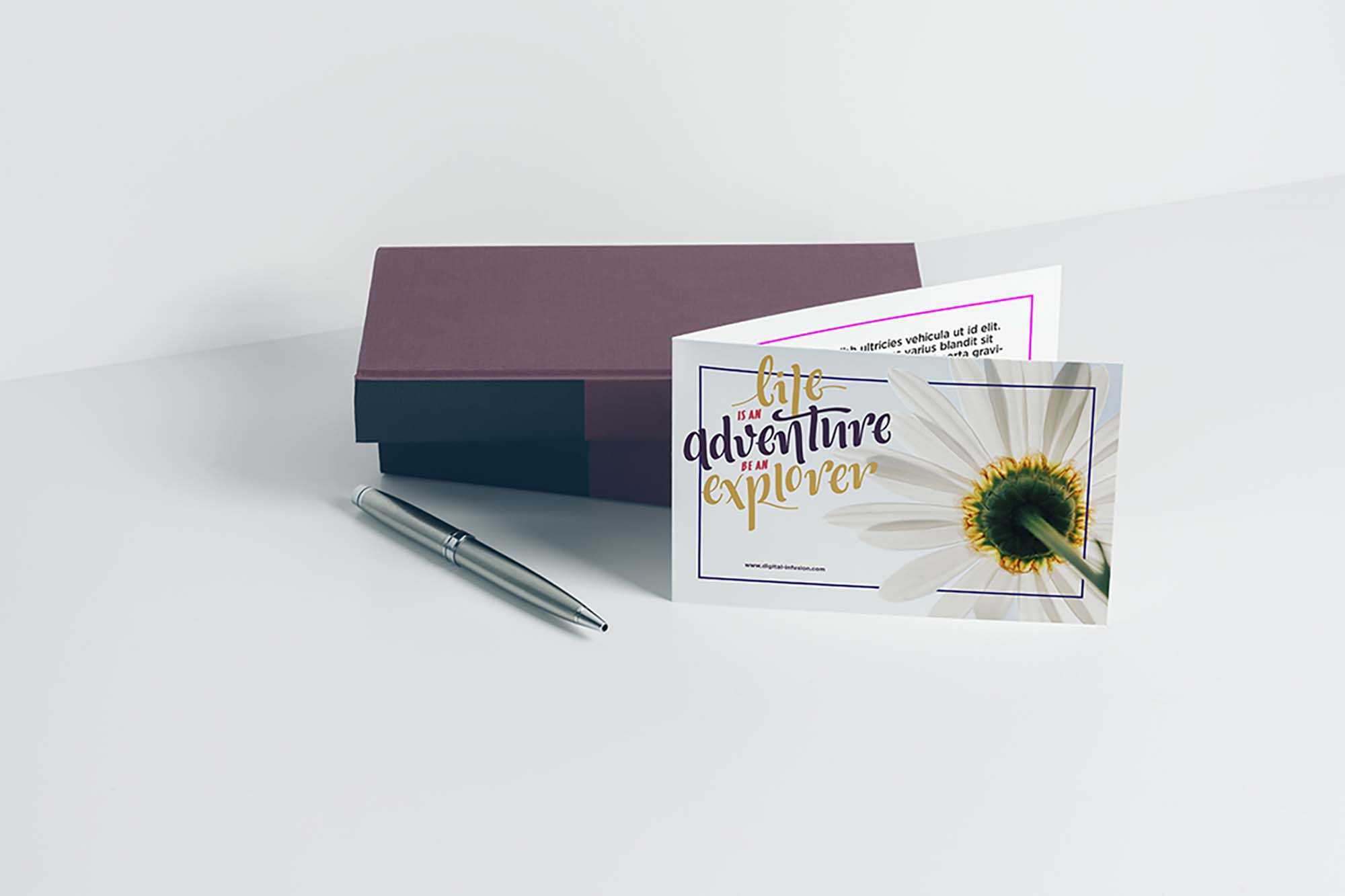 Free Greeting Card Mockup (PSD)