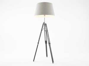 Free Grey Tripod Lamp 3D Model (MAX)