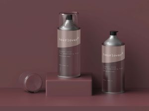 Free Hair Lover Bottle Mockup (PSD)