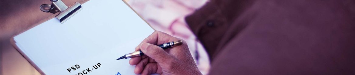 Free Hand Drawn Mockup (PSD)