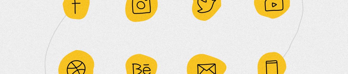 Free Hand-drawn Social Media Icons (Ai)