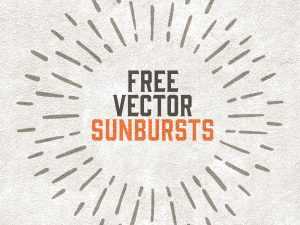 Free Hand Drawn Vector Sunbursts — AI, EPS, SVG