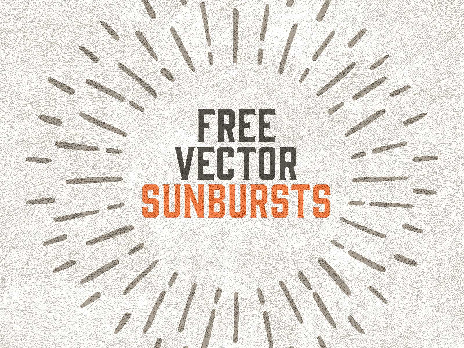 Free Hand Drawn Vector Sunbursts — AI, EPS, SVG