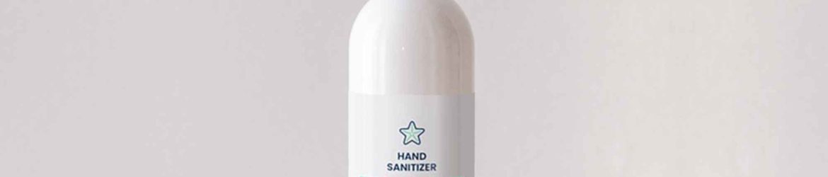 Free Hand Sanitizer Mockup (PSD)