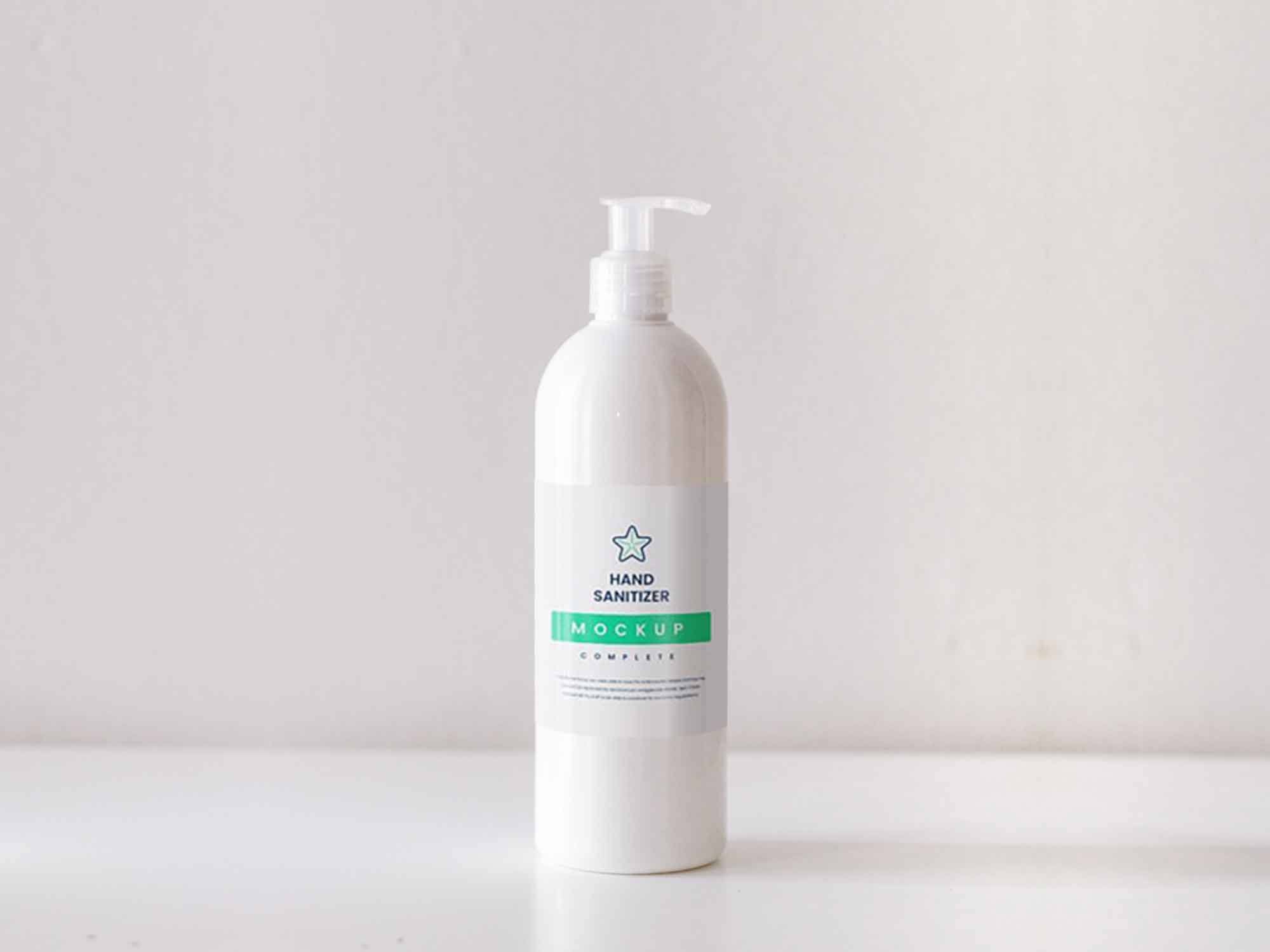 Free Hand Sanitizer Mockup (PSD)