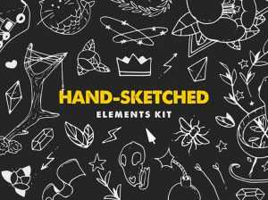 Free Hand-Sketched Elements Kit