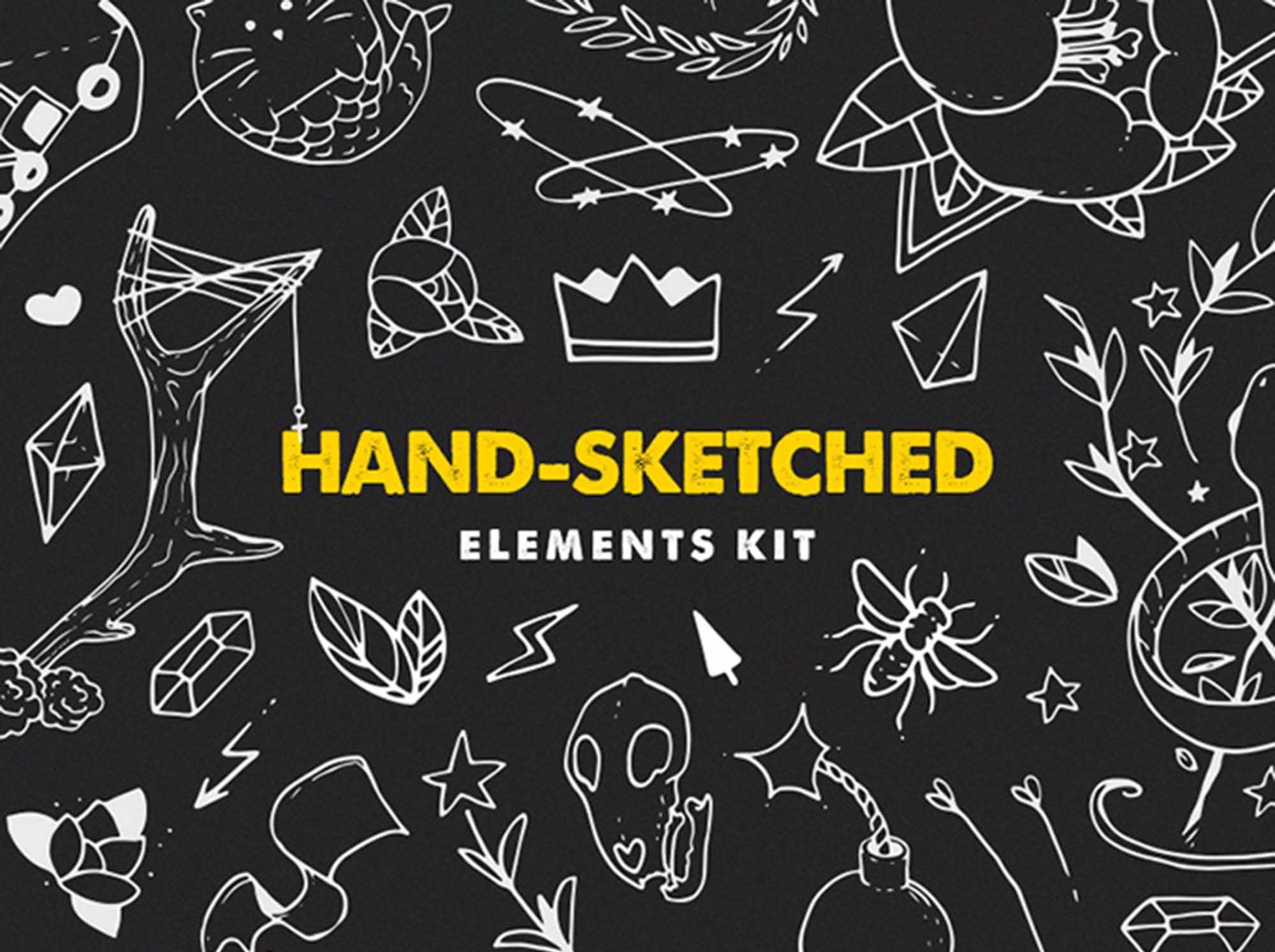 Free Hand-Sketched Elements Kit