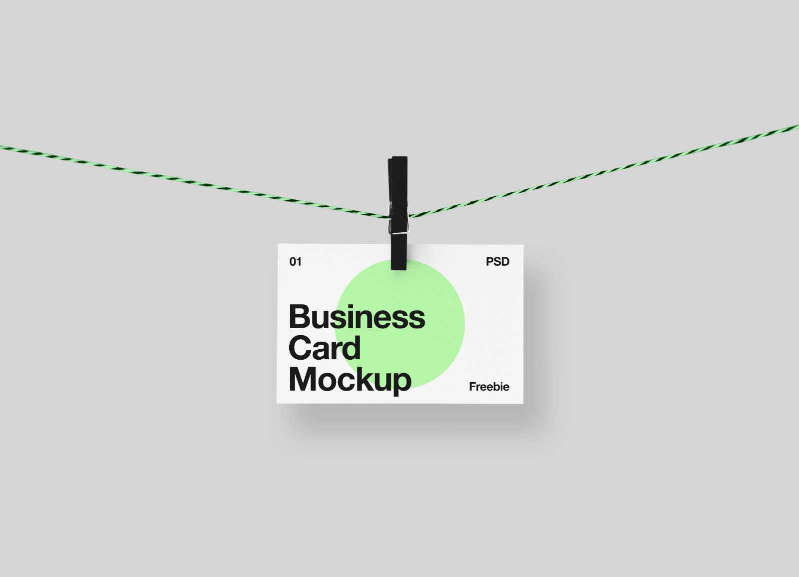 Free Handing Business Card Mockup