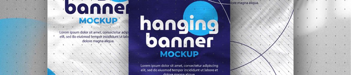 Free Hanging Banner Mockup (PSD)