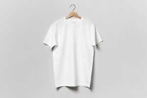 Free hanging t-shirt mockup