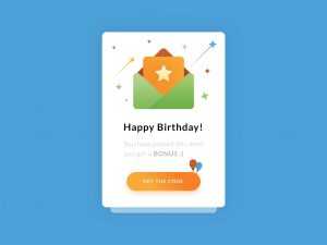 Free Happy Birthday UI-UX Template (PSD)