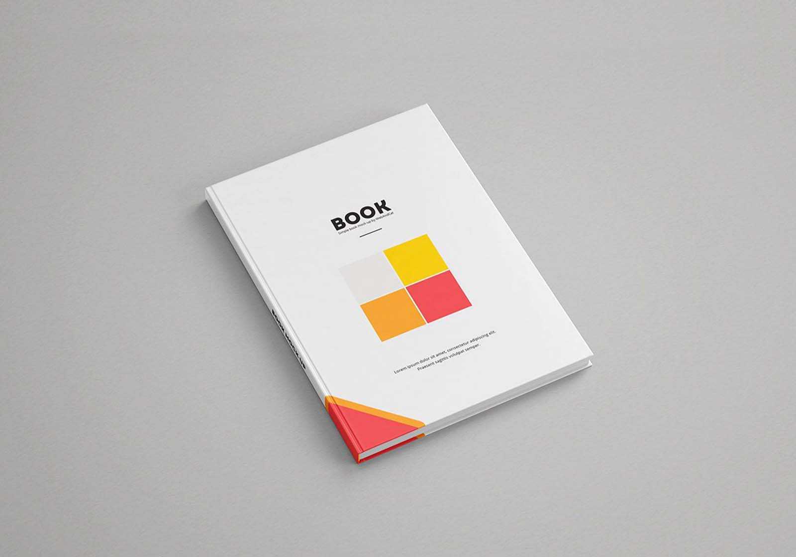 Free Hardcover Book Mockup (PSD)