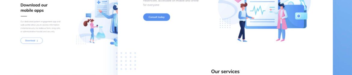 Free Healthcare Startup Landing Page (FIG)