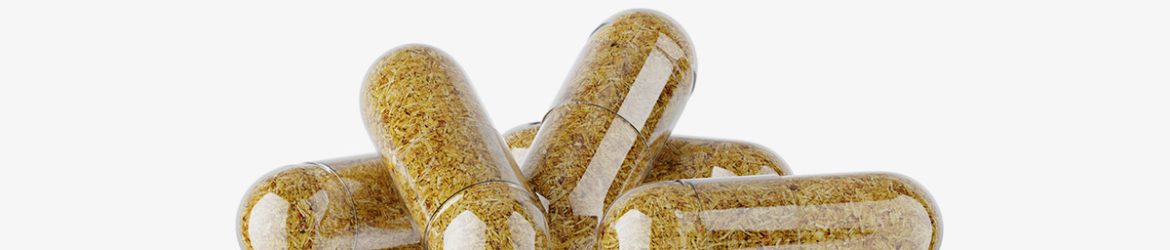 Free herbal capsules mockup