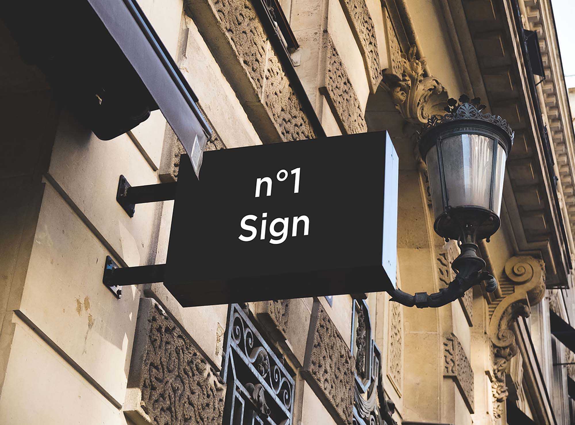 Free Hip Signs Mockup (PSD)