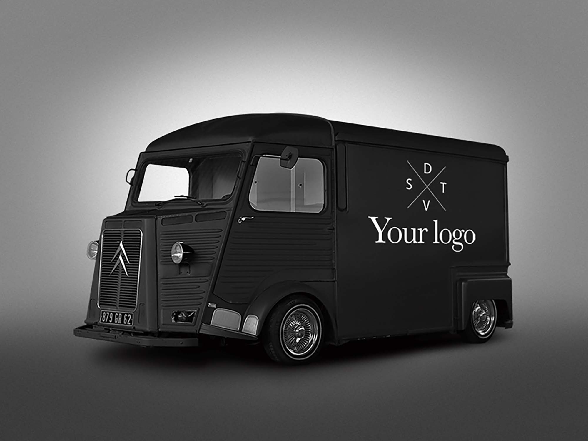Free Hipster Van Mockup (PSD)