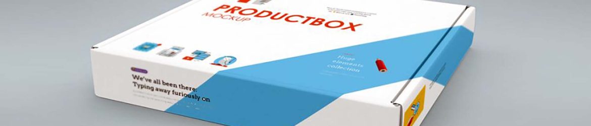 Free Horizontal Box Cover Mockup (PSD)