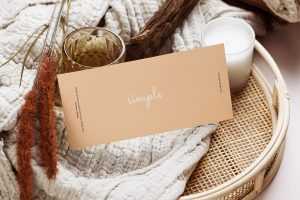 Free horizontal DL flyer mockup