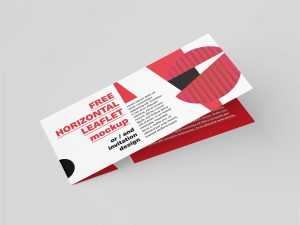 Free Horizontal DL Leaflet Mockup (PSD)