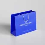 Free horizontal shopping bag mockup