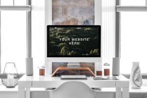 Free iMac 27″ Mockup (PSD)