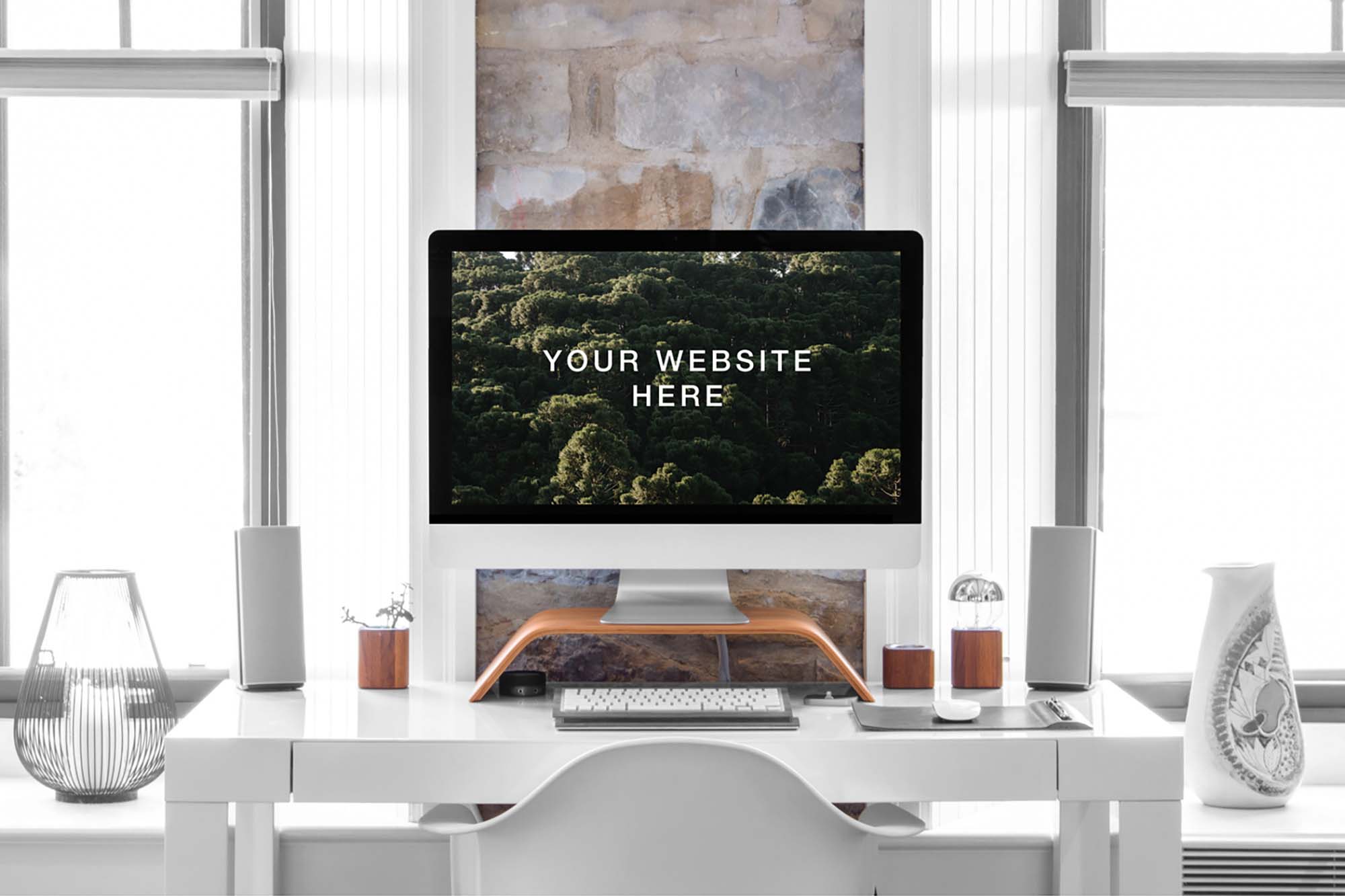 Free iMac 27″ Mockup (PSD)