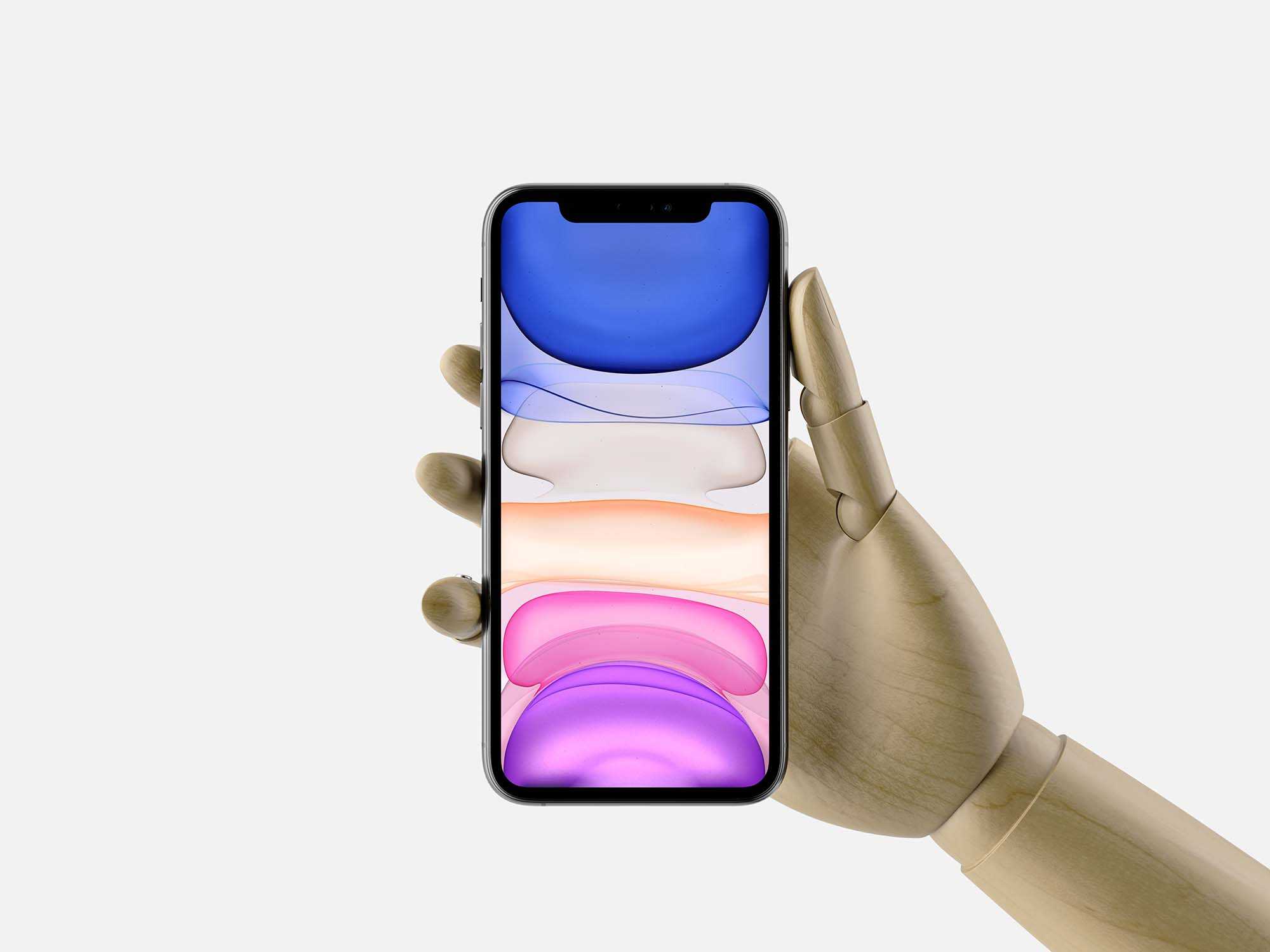 Free in Hand iPhone 11 Pro Max Mockup (PSD)