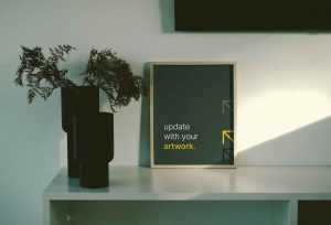 Free Interior Poster Frame Mockup (PSD)