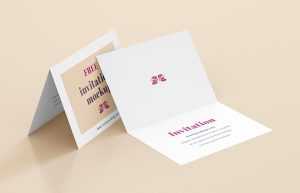 Free invitation mockup
