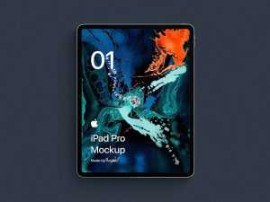 Free iPad Pro Front Mockup (PSD)