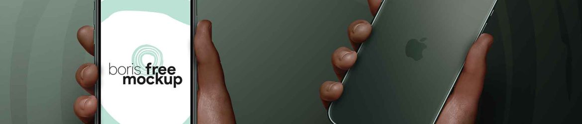 Free iPhone 11 Pro Max in Hand Mockup (PSD)