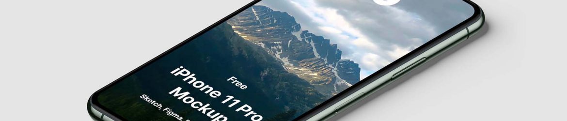 Free iPhone 11 Pro Max Mockup (PSD)
