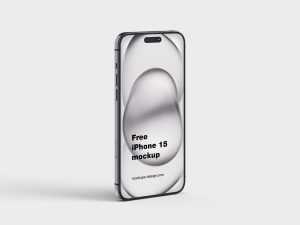 Free iPhone 15 mockup