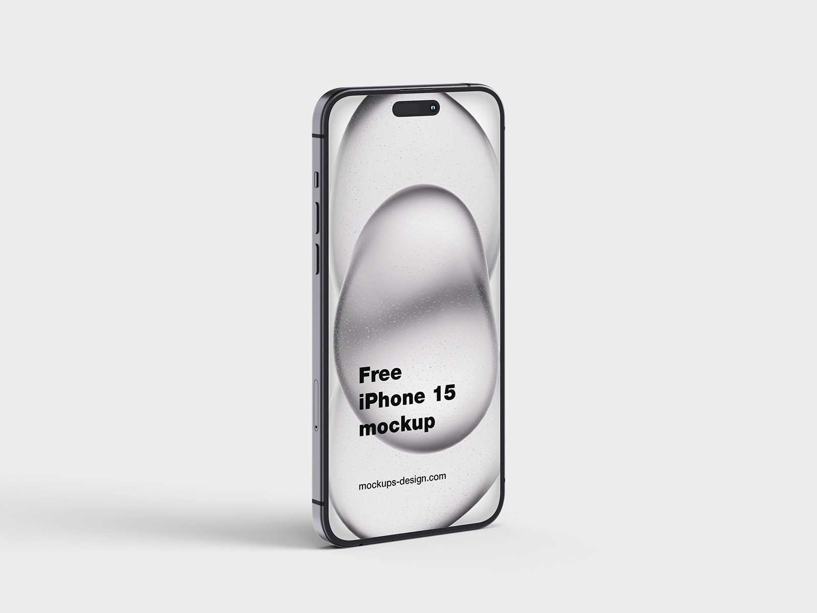 Free iPhone 15 mockup