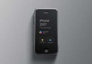 Free iPhone First Generation Mockup (PSD)