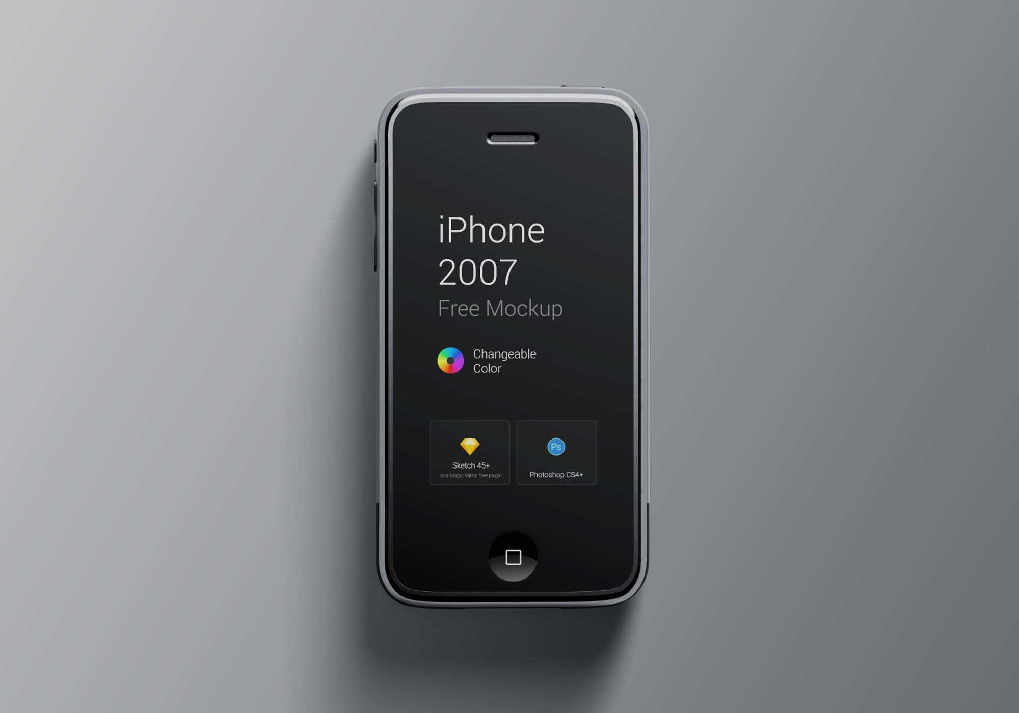 Free iPhone First Generation Mockup (PSD)