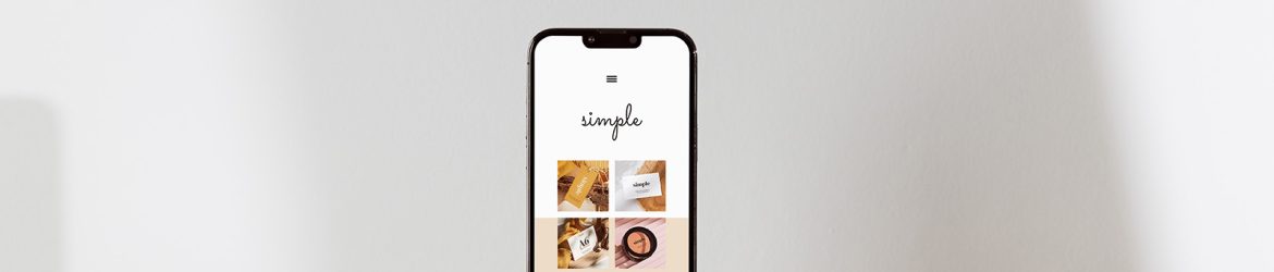 Free iPhone on white background mockup