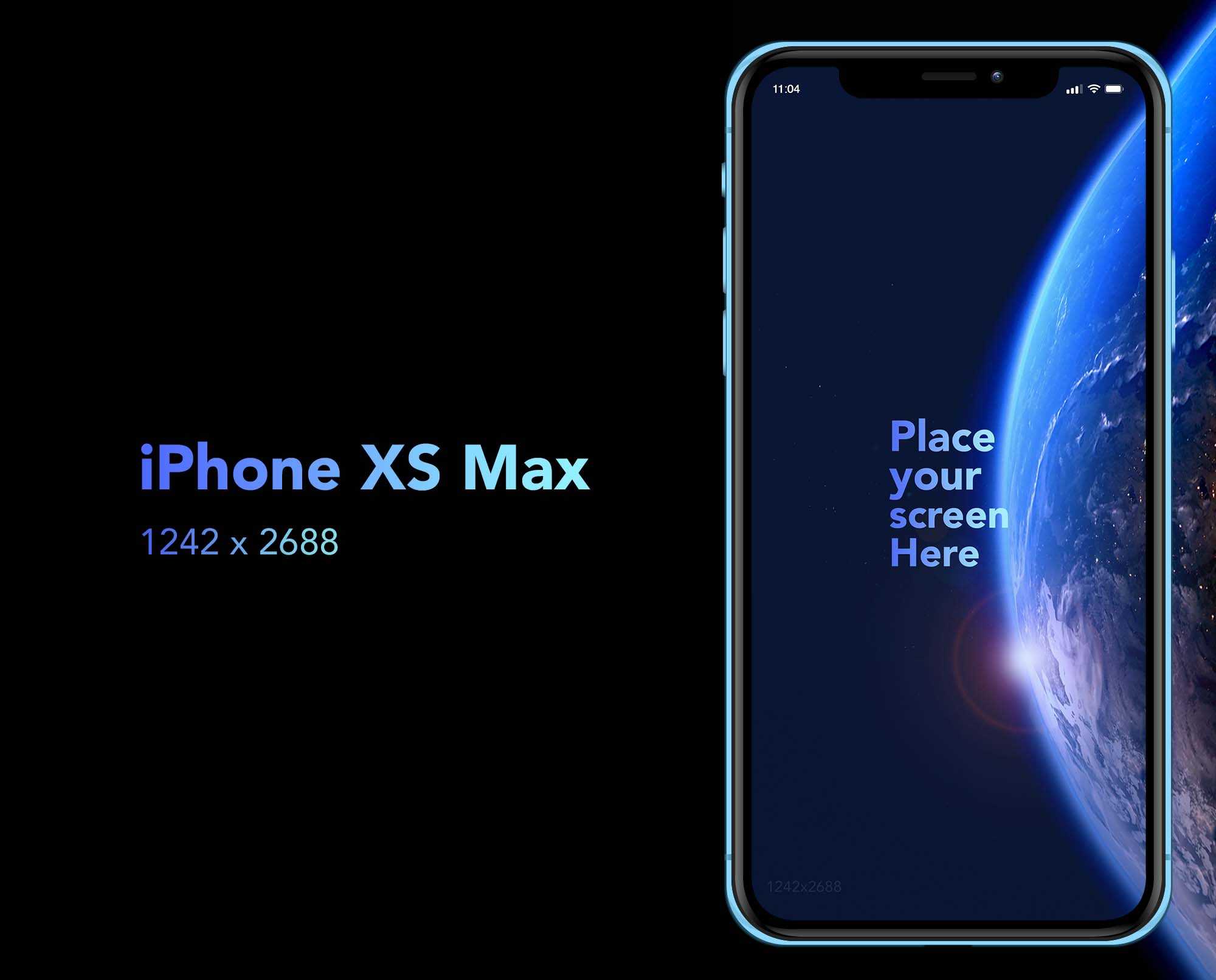 Free iPhone XS Max Mockup (PSD)