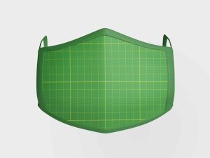 Free Isolated Face Mask Mockup (PSD)